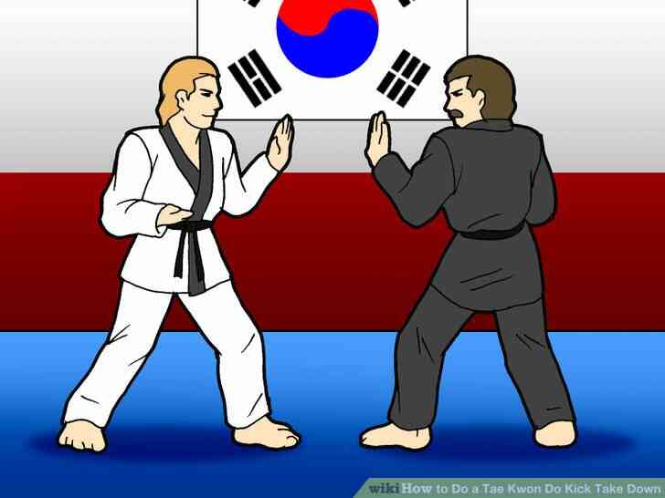 Image intitulée Faire un Tae Kwon Do Coup de Prendre vers le Bas de l